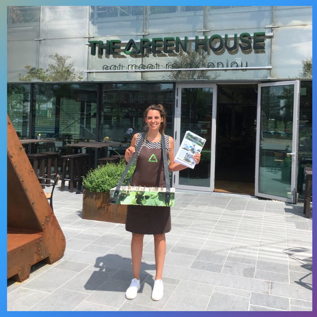 Karlijn van Kollenburg spreekt over circulaire economie bij restaurant The Green House