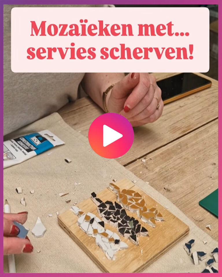 Video Mozaieken met serviesgoed