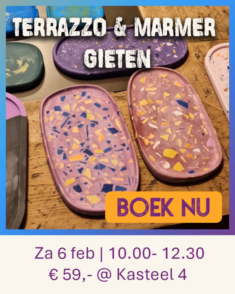 Verschillende items gegoten met Eco composiet van Acrylic One. Gemaakt bij Wauw Workshops